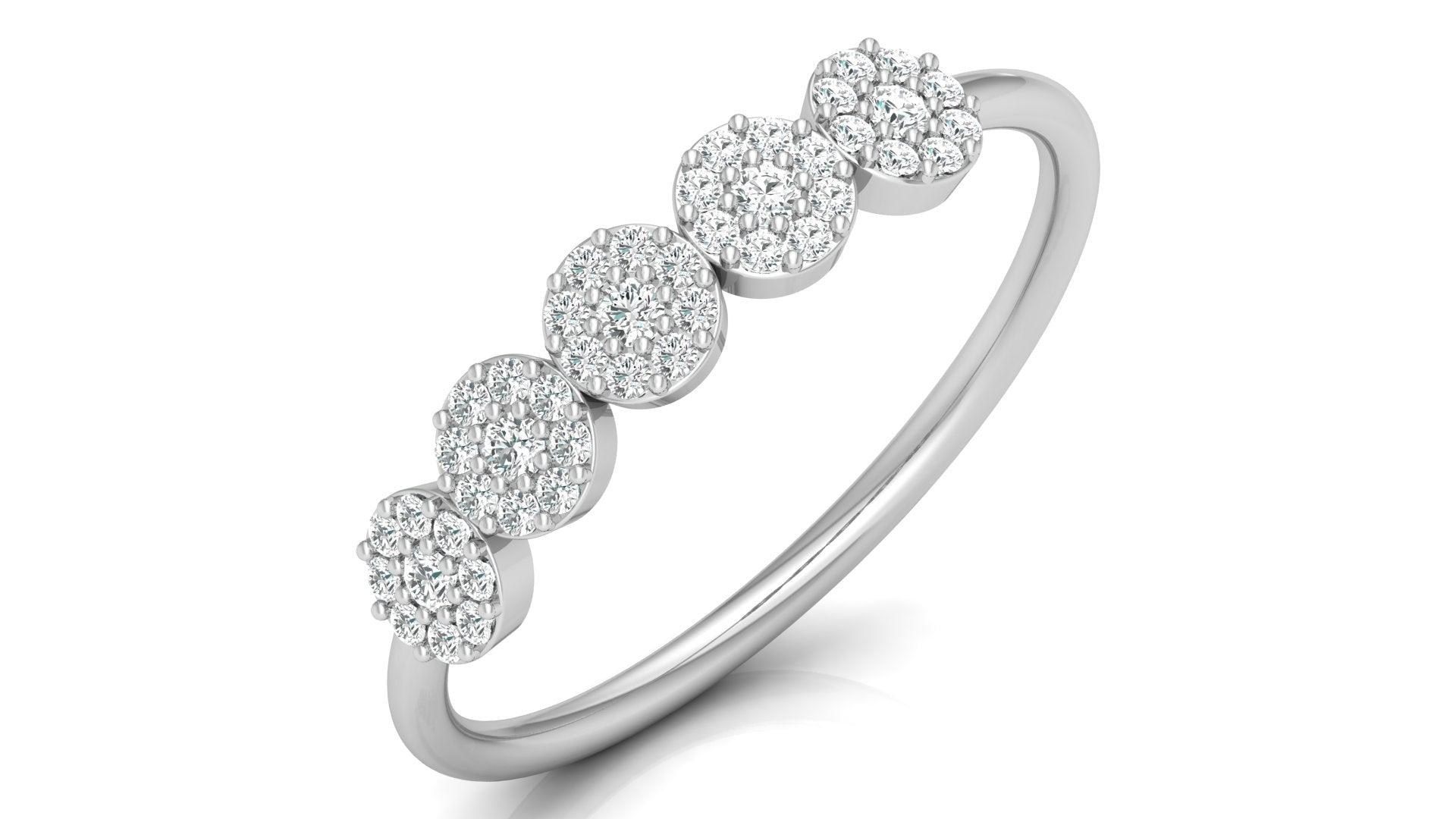 0.21 Ct Round  Diamond Ring